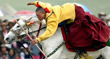 Tibetan equestrian